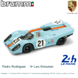 Modelauto 1:43 | Brumm R494 | Porsche 917K JW Automotive Engineering 1970 #21 France / Le Mans / 24 Hours Modelauto 1:43 | Brumm R494 | Porsche 917K JW Automotive Engineering 1970 #21 France / Le Mans / 24 Hours