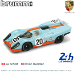 Modelauto 1:43 | Brumm R493 | Porsche 917K JW Automotive Engineering 1970 #20 France / Le Mans / 24 Hours Modelauto 1:43 | Brumm R493 | Porsche 917K JW Automotive Engineering 1970 #20 France / Le Mans / 24 Hours