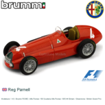 Modelauto 1:43 | Brumm R036E | Alfa Romeo 158 Scuderia Alfa Romeo 1950 #4 Britain / Silverstone / British Grand Prix Modelauto 1:43 | Brumm R036E | Alfa Romeo 158 Scuderia Alfa Romeo 1950 #4 Britain / Silverstone / British Grand Prix