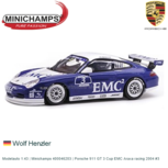 Modelauto 1:43 | Minichamps 400046203 | Porsche 911 GT 3 Cup EMC Araxa racing 2004 #3 Modelauto 1:43 | Minichamps 400046203 | Porsche 911 GT 3 Cup EMC Araxa racing 2004 #3