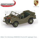 Militair 1:43 | Minichamps 400065300 | Porsche 597 Jagdwagen Groen Militair 1:43 | Minichamps 400065300 | Porsche 597 Jagdwagen Groen