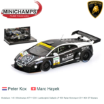 Modelauto 1:43 | Minichamps 437111224 | Lamborghini Gallardo LP 600 Reiter Motorsport 2011 #24 GT Masters Modelauto 1:43 | Minichamps 437111224 | Lamborghini Gallardo LP 600 Reiter Motorsport 2011 #24 GT Masters