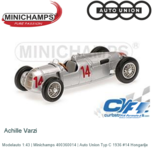 Modelauto 1:43 | Minichamps 400360014 | Auto Union Typ C 1936 #14 Hongarije Modelauto 1:43 | Minichamps 400360014 | Auto Union Typ C 1936 #14 Hongarije