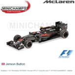 Modelauto 1:43 | Minichamps 530164322 | McLaren MP4-31 Honda McLaren F1 2016 #22 Australië / Adelade Modelauto 1:43 | Minichamps 530164322 | McLaren MP4-31 Honda McLaren F1 2016 #22 Australië / Adelade