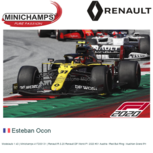 Modelauto 1:43 | Minichamps 417200131 | Renault R.S.20 Renault DP World F1 2020 #31 Austria / Red Bull Ring / Austrian Grand Pri Modelauto 1:43 | Minichamps 417200131 | Renault R.S.20 Renault DP World F1 2020 #31 Austria / Red Bull Ring / Austrian Grand Pri