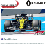Modelauto 1:43 | Minichamps 417200103 | Renault R.S.20 Renault DP World F1 2020 #3 Austria / Red Bull Ring / Austrian Grand Pri Modelauto 1:43 | Minichamps 417200103 | Renault R.S.20 Renault DP World F1 2020 #3 Austria / Red Bull Ring / Austrian Grand Pri