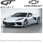 Modelauto 1:18 | GT Spirit GT835 | Chevrolet Corvette C8 Ceramic Grey Metallic 2020 Modelauto 1:18 | GT Spirit GT835 | Chevrolet Corvette C8 Ceramic Grey Metallic 2020