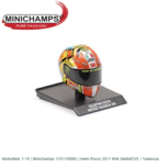Motorfiets 1:10 | Minichamps 315110066 | Helm Rossi 2011 #46 Italië / Valencia Motorfiets 1:10 | Minichamps 315110066 | Helm Rossi 2011 #46 Italië / Valencia