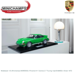 Modelauto 1:8 | Minichamps 800653002 | Porsche 911 Carrera 2.7 Touring ViperGrün Groen 1972 Modelauto 1:8 | Minichamps 800653002 | Porsche 911 Carrera 2.7 Touring ViperGrün Groen 1972