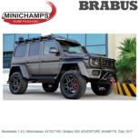 Modelauto 1:43 | Minichamps 437037160 | Brabus 550 ADVENTURE 4X4² Grijs 2017 Modelauto 1:43 | Minichamps 437037160 | Brabus 550 ADVENTURE 4X4² Grijs 2017