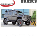 Modelauto 1:43 | Minichamps 437037161 | Brabus 550 ADVENTURE 4X4² Licht Grijs 2017 Modelauto 1:43 | Minichamps 437037161 | Brabus 550 ADVENTURE 4X4² Licht Grijs 2017