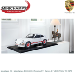 Modelauto 1:8 | Minichamps 800653005 | Porsche 911 Carrera 2.7 LEICHTBAU Wit 1972 Modelauto 1:8 | Minichamps 800653005 | Porsche 911 Carrera 2.7 LEICHTBAU Wit 1972