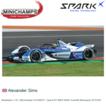 Modelauto 1:43 | Minichamps 414180027 | Spark RT BMW BMW Andretti Motorsport 2018 #27 Modelauto 1:43 | Minichamps 414180027 | Spark RT BMW BMW Andretti Motorsport 2018 #27