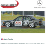 Modelauto 1:18 | Minichamps 155893612 | Mercedes Benz 190E 2.5-16 EVO 1 Team Snobeck 1989 #12 Modelauto 1:18 | Minichamps 155893612 | Mercedes Benz 190E 2.5-16 EVO 1 Team Snobeck 1989 #12