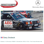 Modelauto 1:18 | Minichamps 155893611 | Mercedes Benz 190E 2,5-1,6 Evo 1 Team Snobeck-Mercedes 1989 Modelauto 1:18 | Minichamps 155893611 | Mercedes Benz 190E 2,5-1,6 Evo 1 Team Snobeck-Mercedes 1989