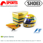 Helm 1:2 | Mini Helmet AS-HS-1993 | Shoei Helmet McLaren F1 1993 #1 Helm 1:2 | Mini Helmet AS-HS-1993 | Shoei Helmet McLaren F1 1993 #1