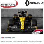 Modelauto 1:43 | Minichamps 417200031 | Renault R.S. 20 RENAULT DP WORLD F1 TEAM 2020 #31 Modelauto 1:43 | Minichamps 417200031 | Renault R.S. 20 RENAULT DP WORLD F1 TEAM 2020 #31