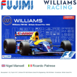 Bouwpakket 1:20 | Fujimi 9197 | Williams FW14B Williams Grand Prix Engineering 1992 #5 Britain / Silverstone / British Grand Prix Bouwpakket 1:20 | Fujimi 9197 | Williams FW14B Williams Grand Prix Engineering 1992 #5 Britain / Silverstone / British Grand Prix