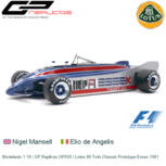 Modelauto 1:18 | GP Replicas GP059 | Lotus 88 Twin Chassis Prototype Essex 1981 Modelauto 1:18 | GP Replicas GP059 | Lotus 88 Twin Chassis Prototype Essex 1981