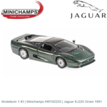 Modelauto 1:43 | Minichamps 940102220 | Jaguar XJ220 Groen 1991 Modelauto 1:43 | Minichamps 940102220 | Jaguar XJ220 Groen 1991