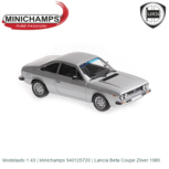 Modelauto 1:43 | Minichamps 940125720 | Lancia Beta Coupe Zilver 1980 Modelauto 1:43 | Minichamps 940125720 | Lancia Beta Coupe Zilver 1980