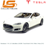 Modelauto 1:18 | LS Collectibles LS028B | Tesla Model S Wit | White | Weiss 2012 Modelauto 1:18 | LS Collectibles LS028B | Tesla Model S Wit | White | Weiss 2012