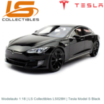 Modelauto 1:18 | LS Collectibles LS028H | Tesla Model S Black Modelauto 1:18 | LS Collectibles LS028H | Tesla Model S Black