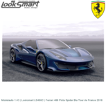 Modelauto 1:43 | Looksmart LS496C | Ferrari 488 Pista Spider Blu Tour de France 2018 Modelauto 1:43 | Looksmart LS496C | Ferrari 488 Pista Spider Blu Tour de France 2018