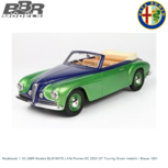 Modelauto 1:18 | BBR Models BLM1807D | Alfa Romeo 6C 2500 GT Touring Groen metallic / Blauw 1951 Modelauto 1:18 | BBR Models BLM1807D | Alfa Romeo 6C 2500 GT Touring Groen metallic / Blauw 1951