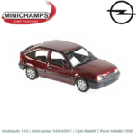 Modelauto 1:43 | Minichamps 940045901 | Opel Kadett E Rood metallic 1990 Modelauto 1:43 | Minichamps 940045901 | Opel Kadett E Rood metallic 1990