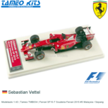 Modelauto 1:43 | Tameo TMB034 | Ferrari SF15-T Scuderia Ferrari 2015 #5 Malaysia / Sepang Modelauto 1:43 | Tameo TMB034 | Ferrari SF15-T Scuderia Ferrari 2015 #5 Malaysia / Sepang