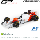 Modelauto 1:18 | GP Replicas GP52A | McLaren MP4/8 Ford McLaren F1 1993 #8 Modelauto 1:18 | GP Replicas GP52A | McLaren MP4/8 Ford McLaren F1 1993 #8