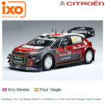 Modelauto 1:43 | IXO-Models RAM675 | Citroën C3 WRC 2018 #10 Portugal / Rally Portugal Modelauto 1:43 | IXO-Models RAM675 | Citroën C3 WRC 2018 #10 Portugal / Rally Portugal