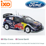 Modelauto 1:43 | IXO-Models RAM676 | Ford Fiesta WRC Red Bull 2018 #2 Portugal Modelauto 1:43 | IXO-Models RAM676 | Ford Fiesta WRC Red Bull 2018 #2 Portugal