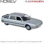 Modelauto 1:43 | Norev 159017 | Citroën CX Turbo 2 Prestige Silver 2986 Modelauto 1:43 | Norev 159017 | Citroën CX Turbo 2 Prestige Silver 2986