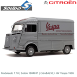 Modelauto 1:18 | Solido 1804811 | Citroën HY Vespa 1969 Modelauto 1:18 | Solido 1804811 | Citroën HY Vespa 1969