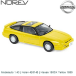 Modelauto 1:43 | Norev 420146 | Nissan 180SX Yellow 1889 Modelauto 1:43 | Norev 420146 | Nissan 180SX Yellow 1889