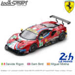 Modelauto 1:43 | Looksmart LSLM092 | Ferrari 488 GTE LMGTE-PRO AF Corse 2019 #71 France / Le Mans / 24 Hours Modelauto 1:43 | Looksmart LSLM092 | Ferrari 488 GTE LMGTE-PRO AF Corse 2019 #71 France / Le Mans / 24 Hours