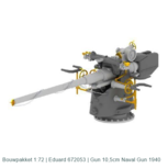 Bouwpakket 1:72 | Eduard 672053 | Gun 10,5cm Naval Gun 1940 Bouwpakket 1:72 | Eduard 672053 | Gun 10,5cm Naval Gun 1940
