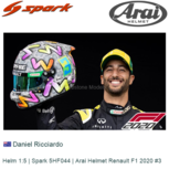 Helm 1:5 | Spark 5HF044 | Arai Helmet Renault F1 2020 #3 Helm 1:5 | Spark 5HF044 | Arai Helmet Renault F1 2020 #3