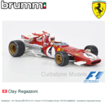 Modelauto 1:43 | Brumm BRUR313-CH | Ferrari 312 B Scuderia Ferrari 1970 #4 italië / Autodromo Nazionale Monza Modelauto 1:43 | Brumm BRUR313-CH | Ferrari 312 B Scuderia Ferrari 1970 #4 italië / Autodromo Nazionale Monza