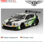 Modelauto 1:43 | TSM TSM430179 | Bentley Continental GT3 Bentley Abt 2016 #8 Oostenrijk / Red Bull Ring / ADAC GT Masters Modelauto 1:43 | TSM TSM430179 | Bentley Continental GT3 Bentley Abt 2016 #8 Oostenrijk / Red Bull Ring / ADAC GT Masters