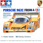 Bouwpakket 1:24 | Tamiya 24089 | Porsche 962C From A Racing 1988 #27 Japan / Fuji / Fuji 500 Bouwpakket 1:24 | Tamiya 24089 | Porsche 962C From A Racing 1988 #27 Japan / Fuji / Fuji 500
