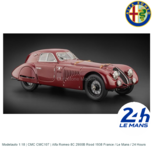Modelauto 1:18 | CMC CMC107 | Alfa Romeo 8C 2900B Rood 1938 France / Le Mans / 24 Hours Modelauto 1:18 | CMC CMC107 | Alfa Romeo 8C 2900B Rood 1938 France / Le Mans / 24 Hours