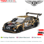Modelauto 1:43 | TSM 430491 | Bentley Continental GT4 M-Sport Team Bentley 2019 #109 Belgium / Spa-Francorchamps / 24 Hours Modelauto 1:43 | TSM 430491 | Bentley Continental GT4 M-Sport Team Bentley 2019 #109 Belgium / Spa-Francorchamps / 24 Hours
