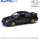 Modelauto 1:43 | Autoart 58643 | Subaru Impreza WRX Sti Zwart Modelauto 1:43 | Autoart 58643 | Subaru Impreza WRX Sti Zwart
