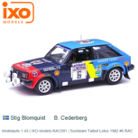 Modelauto 1:43 | IXO-Models RAC091 | Sunbeam Talbot Lotus 1982 #6 RAC Modelauto 1:43 | IXO-Models RAC091 | Sunbeam Talbot Lotus 1982 #6 RAC