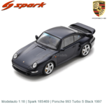 Modelauto 1:18 | Spark 18S469 | Porsche 993 Turbo S Black 1997 Modelauto 1:18 | Spark 18S469 | Porsche 993 Turbo S Black 1997