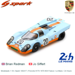 Modelauto 1:18 | Spark 18S417 | Porsche 917K 1970 #20 France / Le Mans / 24 Hours Modelauto 1:18 | Spark 18S417 | Porsche 917K 1970 #20 France / Le Mans / 24 Hours