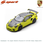 Modelauto 1:18 | Spark 18S239 | Porsche 911 GT3 RS Yellow / Black 2018 Modelauto 1:18 | Spark 18S239 | Porsche 911 GT3 RS Yellow / Black 2018